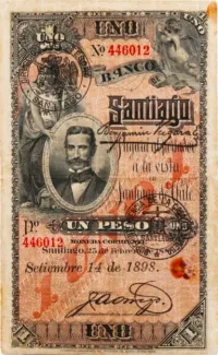 Chile 1 Peso, 1898 image