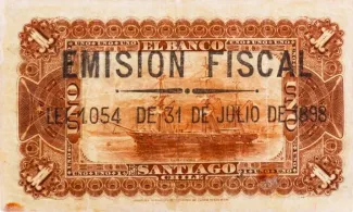 Chile 1 Peso, 1898 reverse