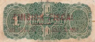 Chile 1 Peso, 1898 reverse