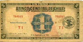 Chile 1 Peso, 1942 image