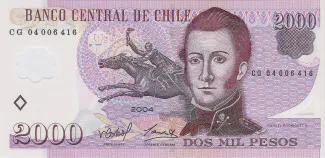 Chile 2.000 Pesos, 2008 image