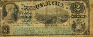 Chile 2 Pesos, 1881 image