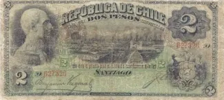 Chile 2 Pesos, 1898 image