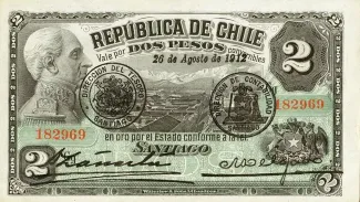 Chile 2 Pesos, 1919 image