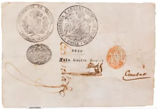 Chile 4 Reales, 1840-1844
