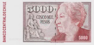 Chile 5.000 Pesos, 2008 image