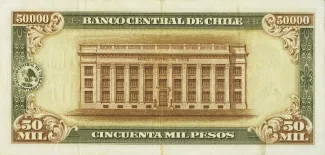 Chile 50 000, 1958-1959 reverse