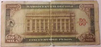 Chile 50 Escudos, 1960-1961 reverse