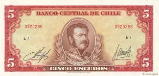 Chile 5 Escudos, 1970 image