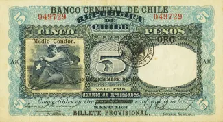 Chile 5 Pesos, 1925 image