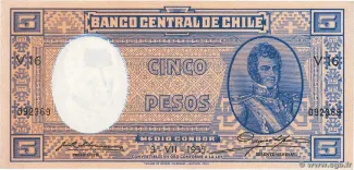 Chile 5 Pesos, 1942 image