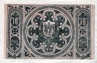 Coimbra, District of 10 Centavos, 1921 reverse