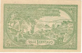 Coimbra, District of 1 Centavo, reverse