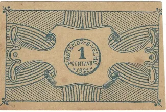Coimbra, District of 1 Centavo, 1921 reverse