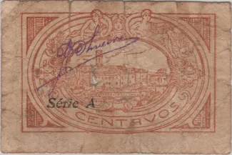 Coimbra, District of 2 Centavos, 1920 reverse