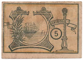 Coimbra, District of 5 Centavos, 1921 reverse