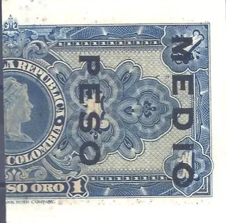 Colombia 0.5 Peso, 1946 reverse