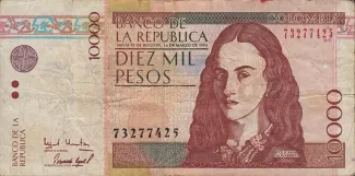 Colombia 10.000 Pesos, 1998 image