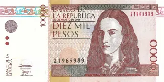 Colombia 10.000 Pesos, 2014 image