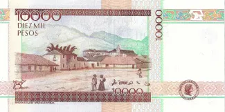 Colombia 10.000 Pesos, 1999-2014 reverse