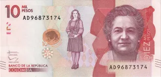 Colombia 10.000 Pesos, 2021 image