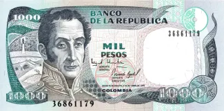 Colombia 1.000 Pesos, 1995 image