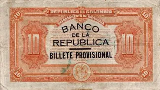 Colombia 10 Pesos, 1923 reverse