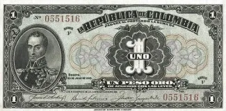 Colombia 1 Peso Oro, 1915 image