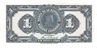 Colombia 1 Peso Oro, 1926 reverse