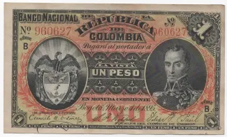 Colombia 1 Peso, 1895 image