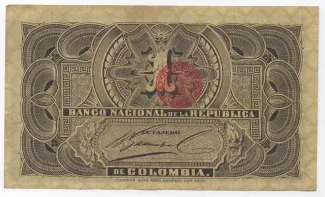 Colombia 1 Peso, 1888-1895 reverse