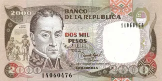 Colombia 2.000 Pesos, 1994 image