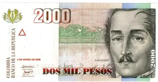 Colombia 2.000 Pesos, 2005 image