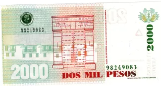 Colombia 2.000 Pesos, 1999-2005 reverse