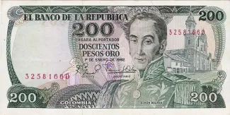 Colombia 200 Pesos Oro, 1982 image