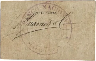 Colombia 20 Centavos, 1885 reverse