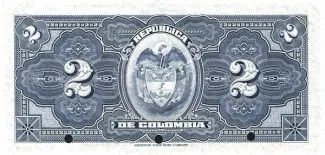 Colombia 2 Pesos Oro, 1915 reverse