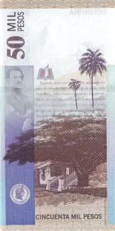 Colombia 50.000 Pesos, 2000 reverse