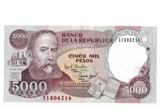 Colombia 5.000 Pesos, 1995 image