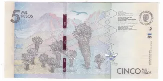 Colombia 5.000 Pesos, 2015-2022 reverse