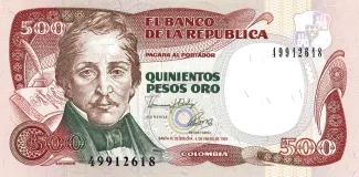 Colombia 500 Pesos Oro, 1993 image