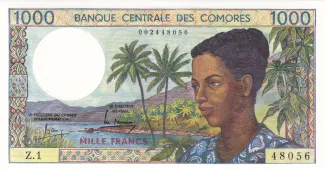 Comoro Islands 1.000 Francs, 1994 image