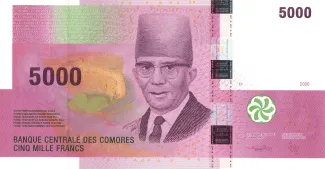Comoro Islands 5.000 Francs, 2020 image