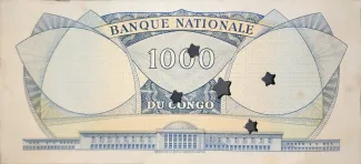 Republic of the Congo (Léopoldville) 1.000 Francs, 1961-1964 reverse