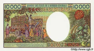 Congo, Republic of the 10.000 Francs, 1992 reverse