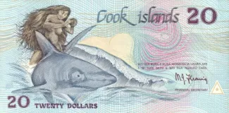 Cook Islands 20 Dollars, 1987 image
