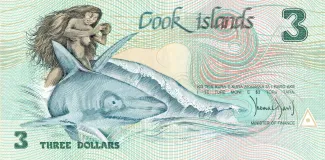 Cook Islands 3 Dollars, 1987 image