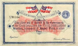 Cook Islands 4 Shillings, 1894