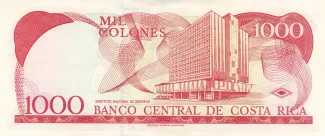 Costa Rica 1.000 Colones, 1997-2005 reverse