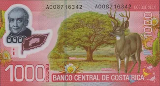 Costa Rica 1.000 Colones, 2009-2013 reverse